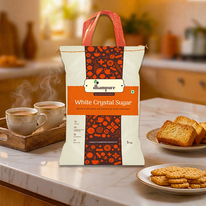 White Crystal Sugar Handy Bag