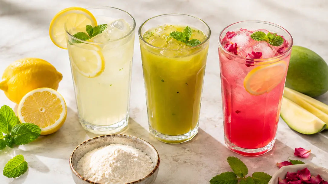 Bura Sugar used in refreshing summer beverages