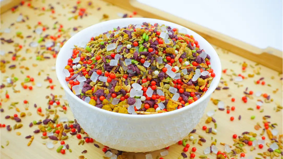 Mishri mouth freshener with saunf, cardamom and rose petals